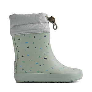 Сапоги резиновые анатомические Wheat "Barefoot Zerro Light Flint Letters", криптограмма